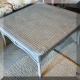 L12. Lloyd Flanders wicker coffee table. 